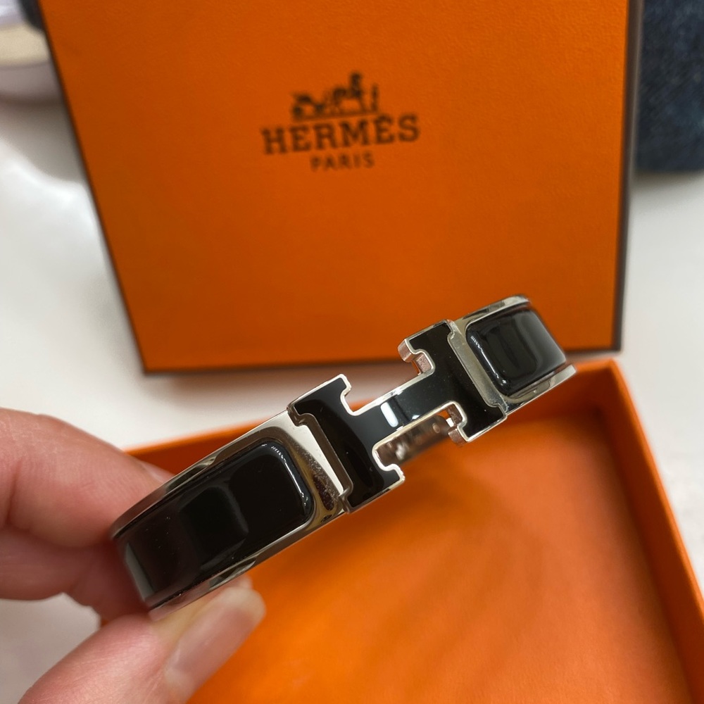 Hermes Clic H Bracelet Black